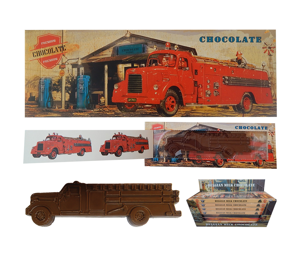 Transport 100g Chocolate Fire Truck