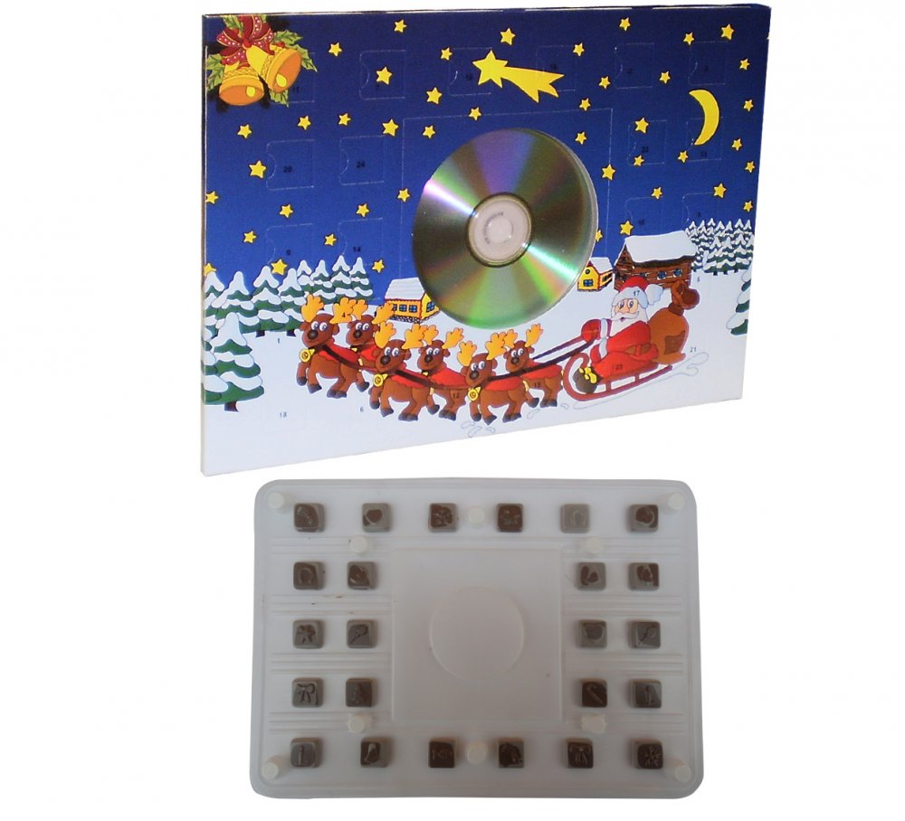 Advent calendar A4 50g with CD